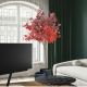 Aranjamente florale LUX - Set de 2 plante artificiale, Artar rosu H-147cm