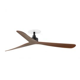 Lustre cu ventilator - Ventilator tavan incastrabil cu telecomanda ROCKER M negru/nuc