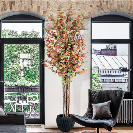 Aranjamente florale LUX - Planta artificiala, Eucalipt colorat H-200cm