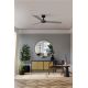 Lustre cu ventilator - Ventilator tavan cu telecomanda CRUISER L negru/aluminiu