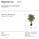 Aranjamente florale LUX - Set de 2 plante artificiale, Bougainvillea roz H-120cm