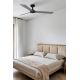 Lustre cu ventilator - Ventilator tavan smart sistem TUYA si telecomanda CRUISER L negru/aluminiu