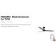 Lustre cu ventilator - Ventilator tavan smart sistem TUYA si telecomanda CRUISER L negru/aluminiu