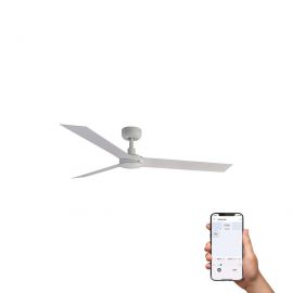 Lustre cu ventilator - Ventilator tavan smart sistem TUYA si telecomanda CRUISER L alb