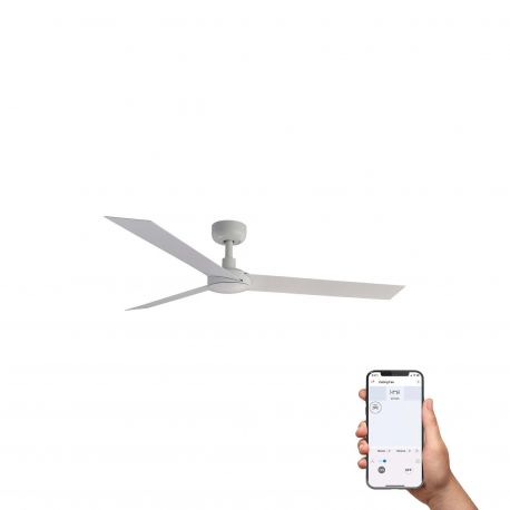 Lustre cu ventilator - Ventilator tavan smart sistem TUYA si telecomanda CRUISER L alb