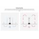 Lustre cu ventilator - Ventilator tavan smart sistem TUYA si telecomanda CRUISER L alb