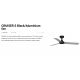Lustre cu ventilator - Ventilator tavan cu telecomanda CRUISER S negru/aluminiu