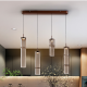 Pendule, Lustre suspendate - Lustra liniara cu 4 pendule suspendate LED Canas