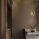 Pendule, Lustre suspendate - Lustra suspendata LED otel auriu si sticla DENISE