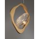 Pendule, Lustre suspendate - Lustra suspendata LED otel auriu si sticla DENISE