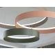 Pendule, Lustre suspendate - Lustra cu 3 inele colorate LED CCT si telecomanda Halos