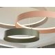 Pendule, Lustre suspendate - Lustra cu 3 inele colorate LED CCT si telecomanda Halos