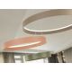 Pendule, Lustre suspendate - Lustra cu 3 inele colorate LED CCT si telecomanda Halos
