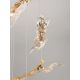 Pendule, Lustre suspendate - Lustra cu pendule LED otel auriu si sticla transparenta AVESA 60W