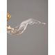 Pendule, Lustre suspendate - Lustra cu pendule LED otel auriu si sticla transparenta AVESA 60W
