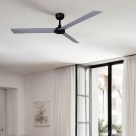 Lustre cu ventilator - Ventilator tavan smart sistem TUYA si telecomanda CRUISER XL negru/aluminiu