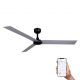 Lustre cu ventilator - Ventilator tavan smart sistem TUYA si telecomanda CRUISER XL negru/aluminiu
