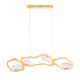 Pendule, Lustre suspendate - Lustra LED otel auriu si sticla DENISE