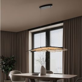 Pendule, Lustre suspendate - Lustra LED suspendata in forma de frunza AMADO