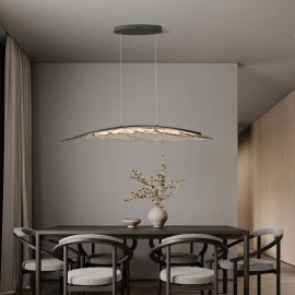 Pendule, Lustre suspendate - Lustra LED suspendata in forma de frunza AMADO XL