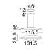 Pendule, Lustre suspendate - Lustra LED suspendata in forma de frunza AMADO XL