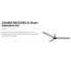 Lustre cu ventilator - Ventilator tavan incastrabil cu telecomanda CRUISER XL negru/aluminiu