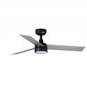 Lustra LED cu Ventilator tavan si telecomanda CRUISER TEK S negru/aluminiu 4000K