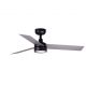 Lustra LED cu Ventilator tavan si telecomanda CRUISER TEK S negru/aluminiu 4000K