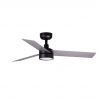 Lustra LED cu Ventilator tavan si telecomanda CRUISER TEK S negru/aluminiu 4000K