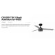 Lustre cu ventilator - Lustra LED cu Ventilator tavan si telecomanda CRUISER TEK S negru/aluminiu 4000K