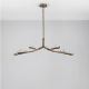 Pendule, Lustre suspendate - Lustra LED alama antic cu sticla lucrat manual GRETA 34W