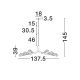 Pendule, Lustre suspendate - Lustra LED alama antic cu sticla lucrat manual GRETA 34W