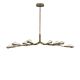 Pendule, Lustre suspendate - Lustra LED alama antic cu sticla lucrat manual GRETA 44W