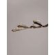 Pendule, Lustre suspendate - Lustra LED alama antic cu sticla lucrat manual GRETA 44W