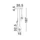 Pendule, Lustre suspendate - Lustra cu 3 pendule LED otel auriu si sticla MALORY