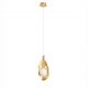 Pendule, Lustre suspendate - Lustra, Pendul LED otel auriu si sticla MALORY