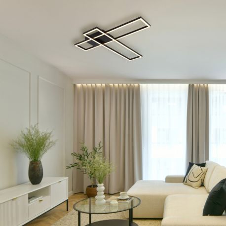 Plafoniere - Plafoniera LED design geometric TATJANA 80x22cm