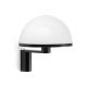 Aplice, corpuri de iluminat pentru pereti - Aplica de perete neagra design minimalist DOME