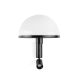 Aplice, corpuri de iluminat pentru pereti - Aplica de perete neagra cu reader LED DOME