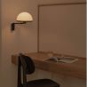 Aplica de perete neagra cu brat articulat DOME