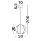 Pendule, Lustre suspendate - Lustra LED decorativa BREA D-30cm
