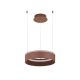 Pendule, Lustre suspendate - Lustra LED design circular OLIVIA maro inchis D-40cm