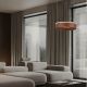 Pendule, Lustre suspendate - Lustra LED design circular OLIVIA maro inchis D-40cm