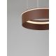 Pendule, Lustre suspendate - Lustra LED design circular OLIVIA maro inchis D-40cm