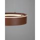 Pendule, Lustre suspendate - Lustra LED design circular OLIVIA maro inchis D-40cm