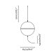 Pendule, Lustre suspendate - Lustra suspendata cu intrerupator pe cablu DOME M