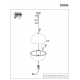 Pendule, Lustre suspendate - Lustra suspendata cu intrerupator pe cablu DOME M