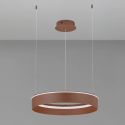 Lustra LED design circular OLIVIA maro inchis D-60cm