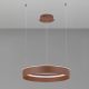 Pendule, Lustre suspendate - Lustra LED design circular OLIVIA maro inchis D-60cm