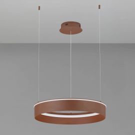 Pendule, Lustre suspendate - Lustra LED design circular OLIVIA maro inchis D-60cm